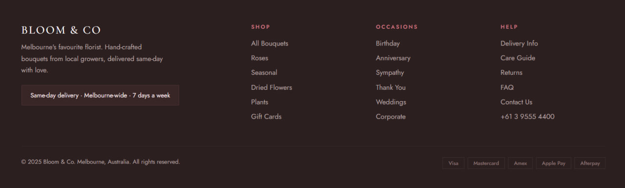 Bloom & Co — Як працює доставка: обрати, створити, доставити